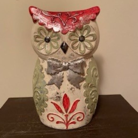Cute Ceramic Owl Statue - Picture 1 of 3